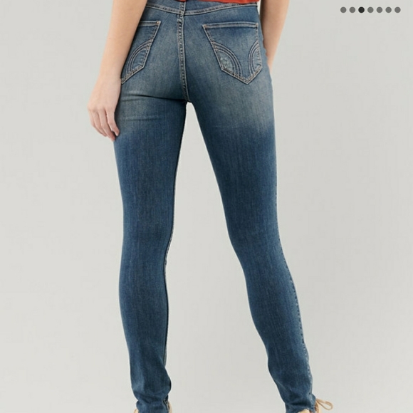 HOLLISTER HIGH RISE SUPER SKINNY JEANS 0R- W24 - Picture 2 of 7